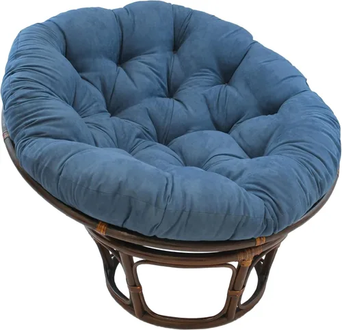Miniatura 8 de Cojín de microgamuza para sillón papasan, color sólido, de Blazing Needles Vino tinto