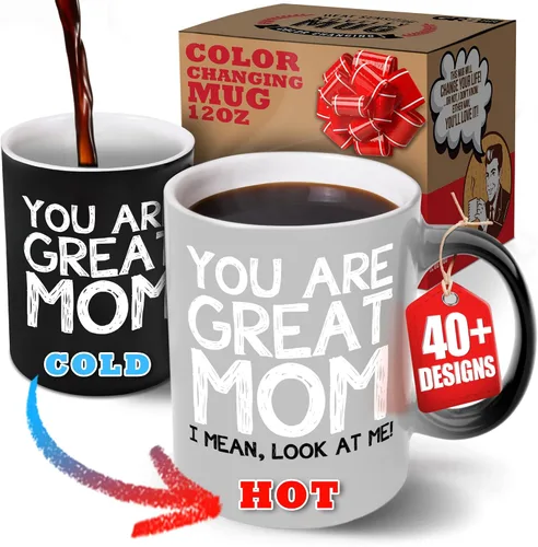 Miniatura 10 de Dad Nutrition Facts - Taza de café de 12 onzas – Gr8AM - Novedosa taza de regalo – Divertido cambio de color y regalos sensibles al calor