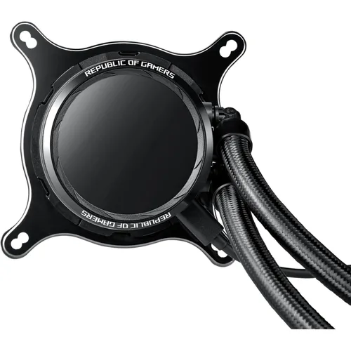 Miniatura 5 de Asus ROG RYUO 240 RGB AIO Enfriador líquido de CPU 9.449 in Radiador Dual 4.724 in 4-Pin PWM Ventilador con panel OLED y ajuste de ventilador 1.77