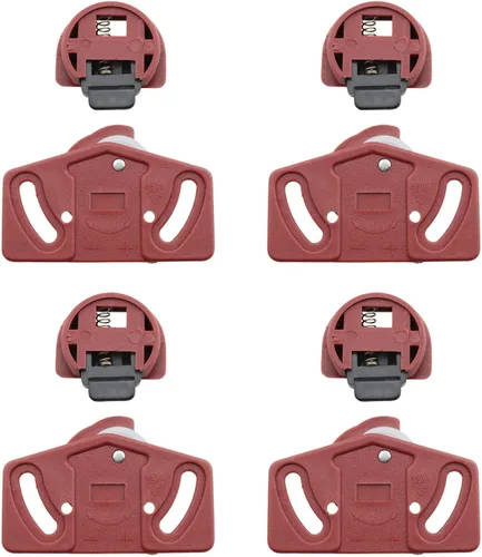 HJGarden 4 pares de rodillos de armario para puerta corredera de engranajes de placa de circuito, kit de panel interior, accesorios para polea de