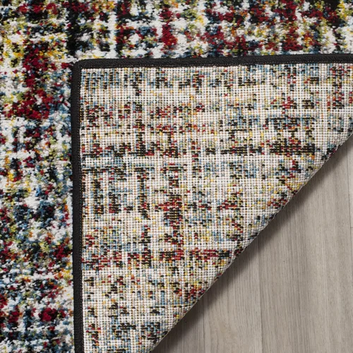 Miniatura 4 de SAFAVIEH Porcello Collection - Alfombra de pasillo, 2 pies 3 pulgadas x 8 pies, multicolor, diseño abstracto moderno, no desprende pelusa y de fácil