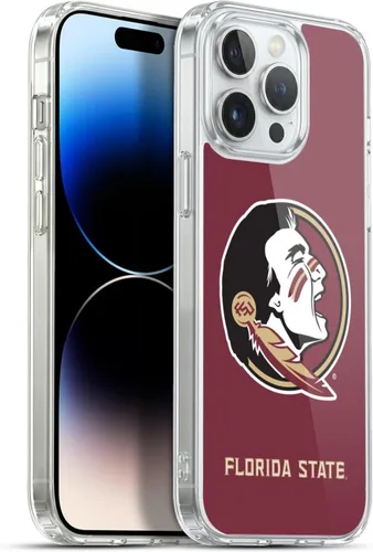 Miniatura 213 de Head Case Designs Funda de gel suave FSU Seminoles de la Universidad Estatal de Florida con licencia oficial compatible con Apple iPhone 13 Pro Max