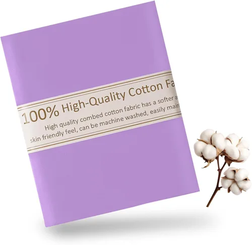 Miniatura 9 de Tela de Algodón Azul Bebé para Coser de 59 Pulgadas de Ancho, Tela de Popelina de Algodón 100% Natural por Yarda, Material de Algodón Suave