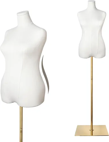 maniquí femenino con forma de torso de talla grande para mujer, formas de vestido para costura, maniquí de cuerpo con alta estabilidad, soporte de