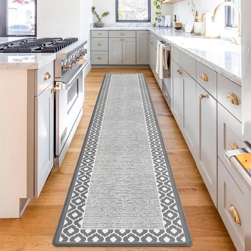 Miniatura 15 de Tapetes antifatiga para suelo de cocina, tapetes acolchados antifatiga de cocina de 17.3 x 27.5 pulgadas, impermeables, antideslizantes, de pie