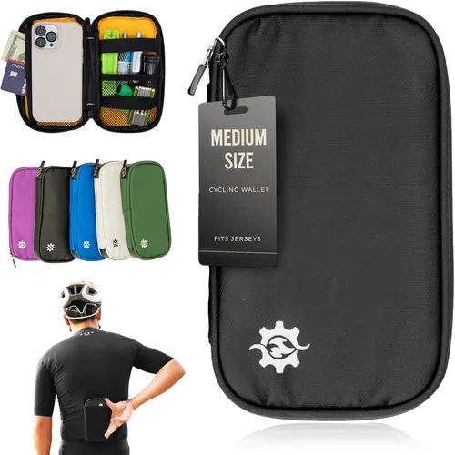 Miniatura 11 de Lumiere & Co. Cartera de ciclismo impermeable Cartera de ciclismo y bolsa de ciclismo para jersey Cartera de teléfono de ciclismo para bicicleta