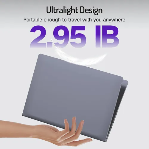 Miniatura 3 de DERE Laptop de 14 pulgadas, cupón de PC para juegos, 8 GB de RAM 256 GB SSD, pantalla IPS FHD+ 1920 x 1200 N5805 Win11, HDMI y Wi-Fi