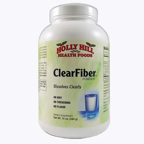 Holly Hill Health Foods, Polvo de fibra transparente, 10 onzas