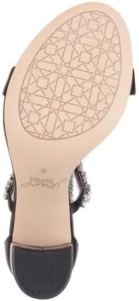 Miniatura 7 de Jewel Badgley Mischka Thamar Crystal Strappy Block Heel