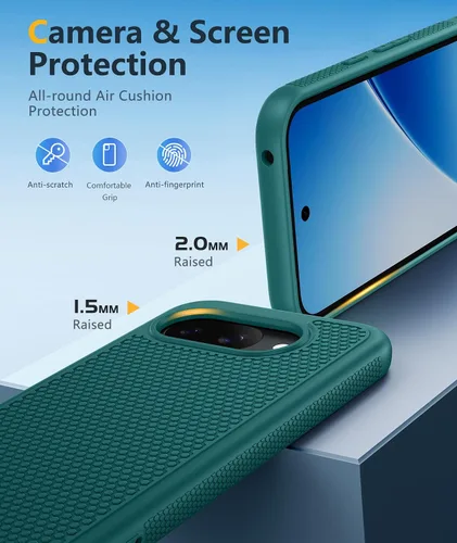 Miniatura 136 de FNTCASE Funda para iPhone 17 Pro: Fundas delgadas translúcidas de color azul claro compatibles con MagSafe, protección completa de la cámara