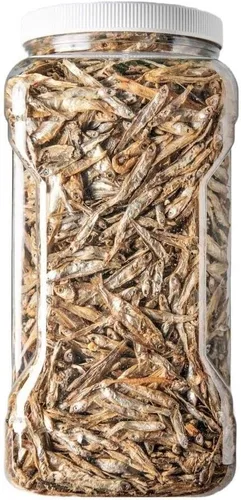 Miniatura 2 de Pescado liofilizado de agua dulce de 1 a 3 pulgadas para piraña, peces grandes, tortugas, gatos, planeador de azúcar, titíes, chinchillas, ardillas