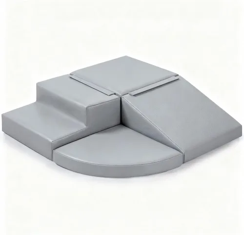 Sumbababy Bloques de Escalada de Espuma para Niños Pequeños: 4 Piezas de Juguetes de Juego Suave - Escalador de Cuero PU Impermeable - Conjunto de