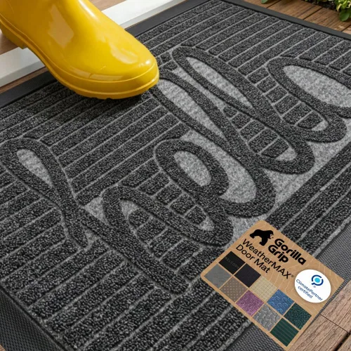 Miniatura 95 de Gorilla Grip - Tapete WeatherMax todoterreno 100% impermeable, caucho natural, resistente a manchas y decoloración, perfil bajo, interior y Grafito