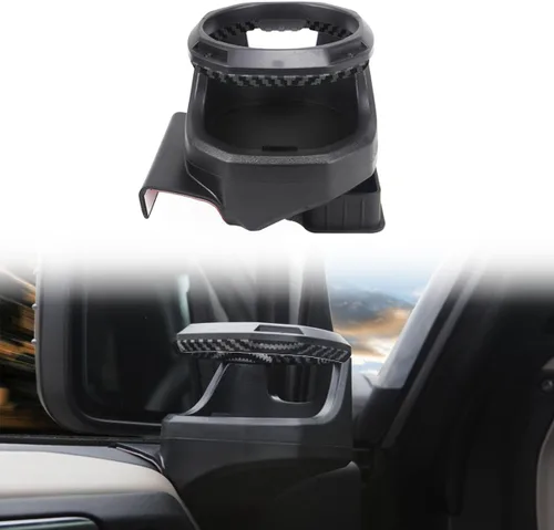Miniatura 12 de Portavasos de ventana para Ford Bronco de 2/4 puertas 2021 2022 2023 hasta 30 onzas antideslizante de 2 lados para bebidas de automóvil, soporte