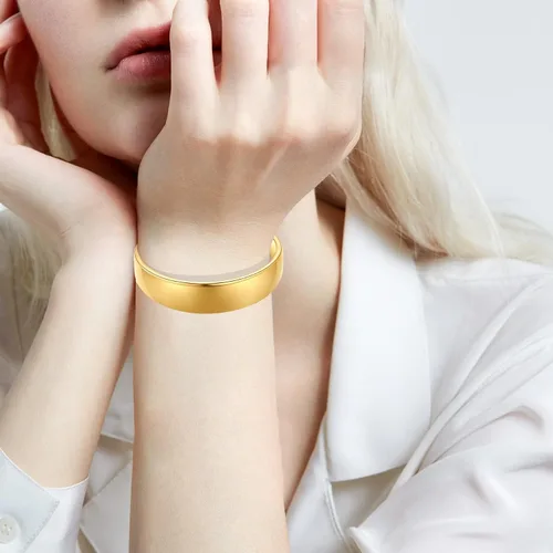 Miniatura 6 de ENSKEFEN Pulseras de oro de 14 quilates para mujer, pulsera deslizante ajustable para mujer, pulsera de cadena de oro