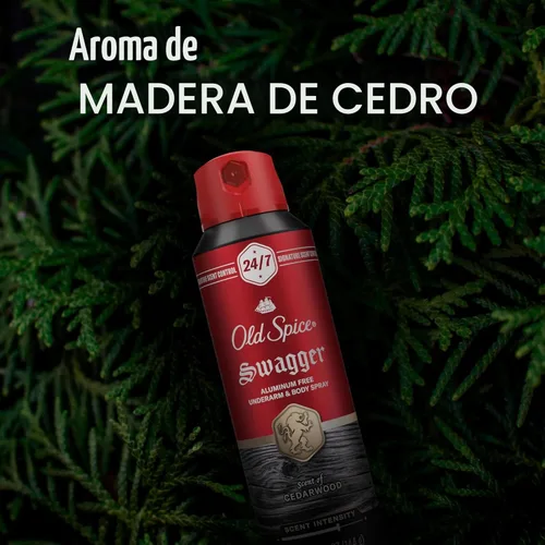 Miniatura 8 de Old Spice Spray corporal sin aluminio para hombres, protección contra olores 24/7, fragancia y frescura duraderas 24/7, aroma de calidad de colonia