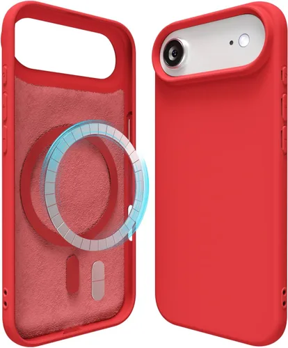 Miniatura 92 de oakxco Funda de silicona para iPhone 12 Pro Max, magnética, compatible con carga inalámbrica Magsafe, cubierta protectora de goma suave y delgada