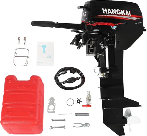 Miniatura 12 de Motor fuera de borda, 4 tiempos 6.5 hp motor de barco de alta resistencia motor de barco de pesca con sistema CDI sistema de refrigeración por agua