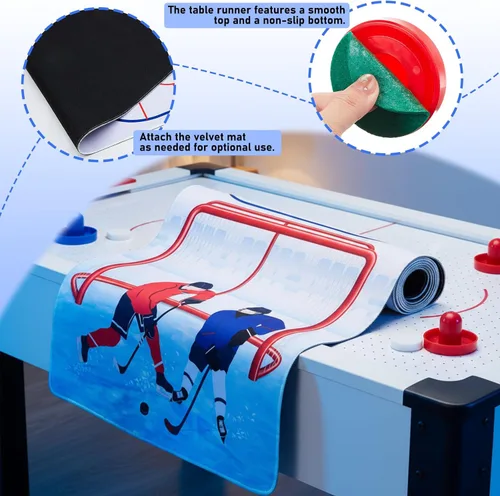 Miniatura 3 de Juego de mesa de hockey de aire, empujadores de hockey de aire, camino de mesa para deportes, decoración de fiesta, regalo