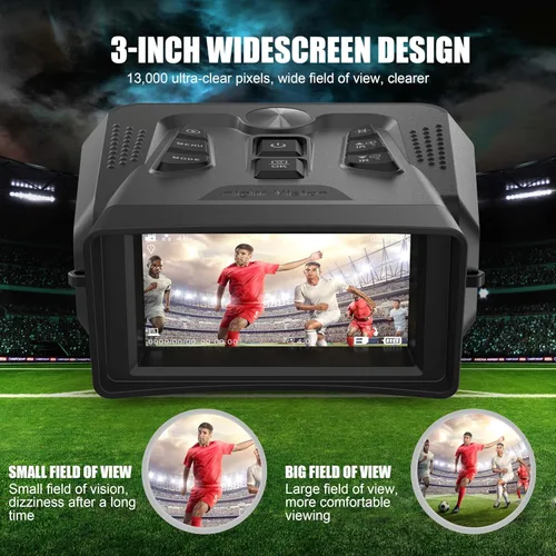 Miniatura 7 de Gafas de visión nocturna 4K, prismáticos de visión nocturna para adultos, zoom digital 10X, pantalla HD de 3 pulgadas, rango de visión de hasta 1640
