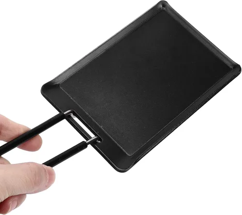 Miniatura 6 de Sartén para parrilla, pequeña sartén antiadherente para barbacoa con mango desmontable, 5.1 x 3.4 pulgadas, multiusos, sartén para parrilla, sartén