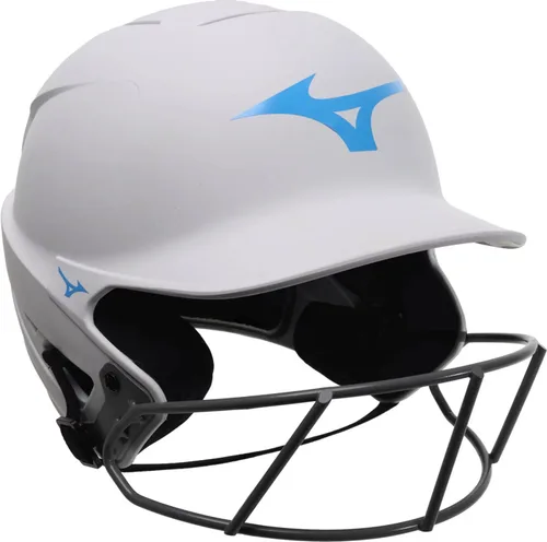 Miniatura 19 de Mizuno Casco de bateo de sóftbol F6 Fastpitch para adultos con máscara