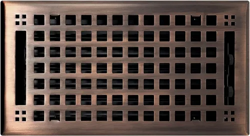 Miniatura 8 de Madelyn Carter Cubierta de ventilación de estilo artesanal contemporáneo, interior de acero fundido sólido, controla el flujo de aire, 2 x 10 Blanco