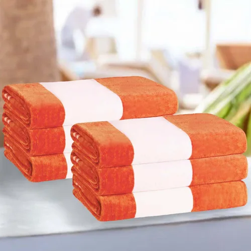 Miniatura 64 de Superior Juego de toallas de playa de algodón de gran tamaño de 4 piezas, toallas absorbentes para baño, playa, piscina, natación, adultos, niños