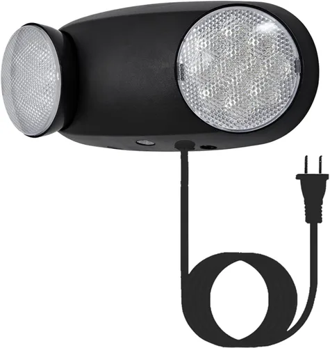 Miniatura 12 de GZRUIYANG Luces de emergencia con batería de respaldo, paquete de 4 luces de emergencia, luces LED de emergencia comerciales, certificación UL, CA