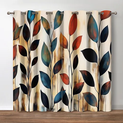 Miniatura 28 de Jekeno Cortinas blancas y negras para ventana, diseño moderno de ladrillo abstracto en 3D, cubos futuristas, geométricos, cuadros, bolsillo