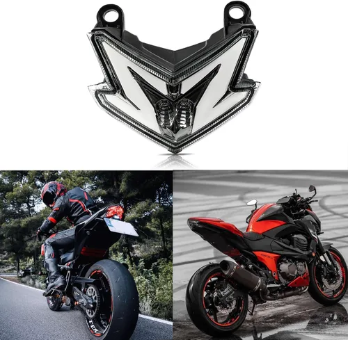 Miniatura 8 de JMTBNO Luz Trasera de Freno de Moto con Señales de Giro LED Compatible con Yamaha YZF R3 R25 Y15ZR MT07 FZ07 LC150