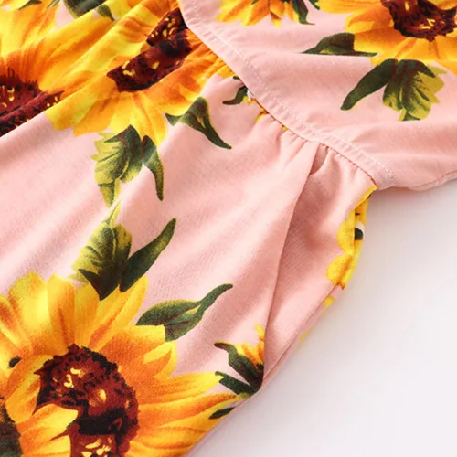 Miniatura 3 de AWIBMK Vestidos para mamá y yo, conjunto de ropa con cuello en V a juego para madre e hija