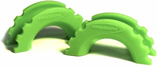 Miniatura 2 de Daystar KU70056FG Aislador de grillete/anillo en D verde fluorescente - Par