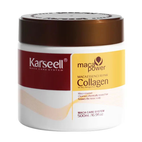 Karseell Tratamiento capilar con colágeno, reparación profunda, acondicionador, aceite de argán, colágeno para el cabello, esencia para cabello seco