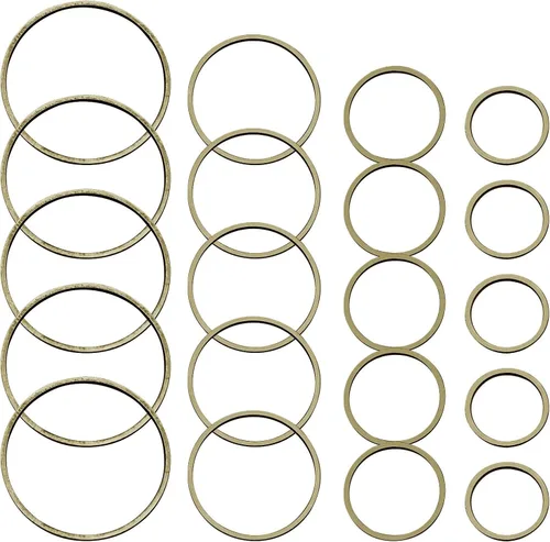 Miniatura 8 de 70 aros de cuentas para hacer joyas, aretes de aro, accesorios circulares de bisel abierto, marco colgante para manualidades, collar de aretes, Oro K