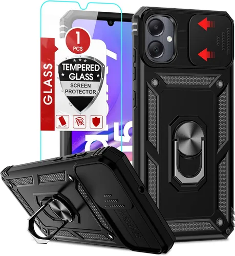 Miniatura 14 de LeYi para Samsung Galaxy A03S Funda de teléfono, Funda Samsung AO3S con [Paquete de 2] Protector de pantalla, [Calidad militar] Funda protectora