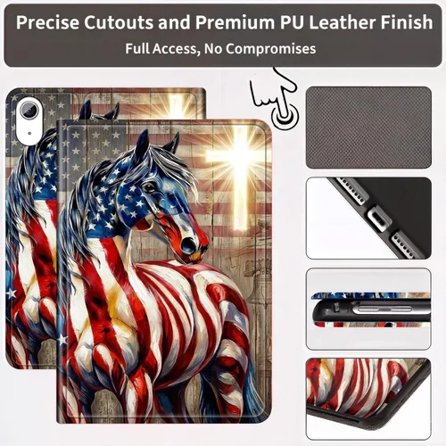Miniatura 3 de Case for iPad mini A17 Pro (7th/6th Gen 2024/2021), Slim Shockproof Protective Cover with Auto Sleep/Wake, Durable PU Leather Multi-Angle Stand