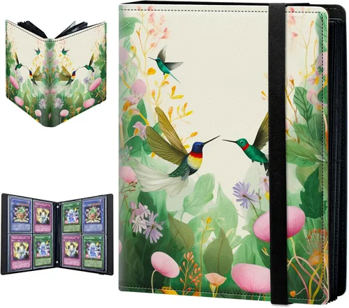 Miniatura 15 de Carpeta para tarjetas intercambiables, 4 bolsillos para tarjetas intercambiables, 160 bolsillos de doble cara, funda para tarjetas de tamaño Mujeres
