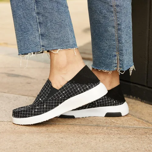 Miniatura 3 de OrthoComfoot Zapatos sin cordones para mujer con soporte de arco, pantuflas ortopédicas, mocasines para fascitis plantar para aliviar el dolor