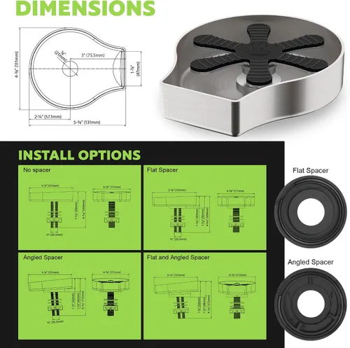 Miniatura 5 de Homewerks GR001SS Enjuagador de Vidrio para Fregaderos de Cocina, Enjuagador de Vidrio de Barra de Acero Inoxidable