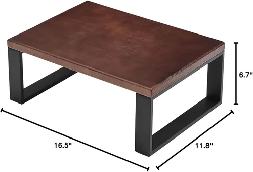 Miniatura 8 de Banqueta de madera sólida para adultos y personas mayores, antideslizante, escalera resistente para camas altas con capacidad de 500 LBS, banqueta