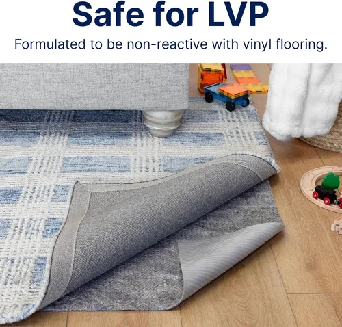 Miniatura 2 de RUGPADUSA - Cerradura de vinilo - 2 x 3 pies - Fieltro y EVA - Almohadilla antideslizante para alfombra para vinilo, tablones de vinilo de lujo (LVP)
