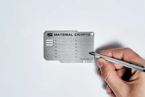 Miniatura 5 de Material Crypto DIY - Almacenamiento de semillas criptográficas Cartera de criptomoneda de acero indestructible Compatible con Seed Phrase