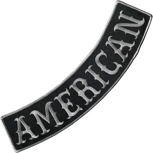 VEGASBEE® Chaqueta de motociclista bordada americana para motociclista, chaleco para motociclista, parte inferior, rockero, original, 12 pulgadas,