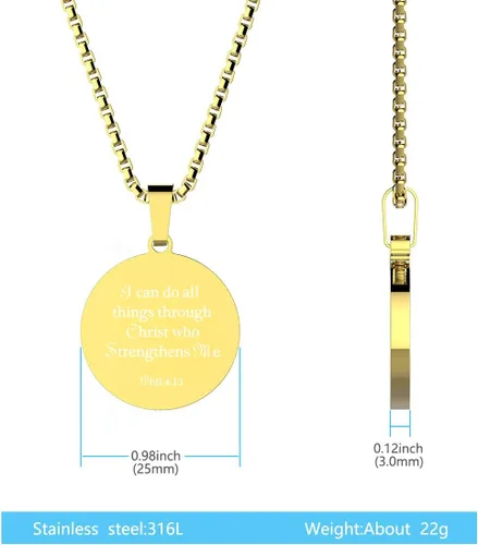 Miniatura 5 de RAMESON Lucas 413 - Collar de atletas hecho en acero inoxidable, para béisbol, fútbol, baloncesto, voleibol, equipo de entrenamiento, regalo
