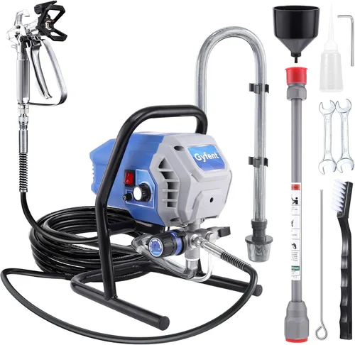 Pulverizador de pintura sin aire X10, pulverizador de pintura de 0.31 GPM para interior del hogar, 700 W, 2900 psi, pulverizador sin aire con baja