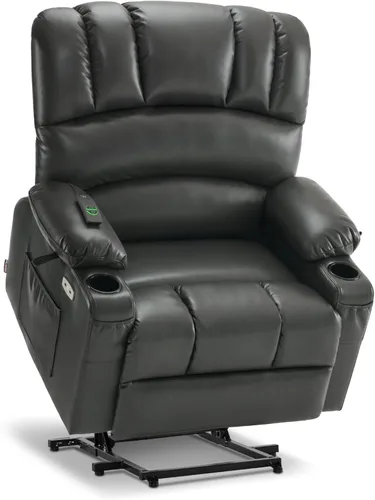 Miniatura 18 de MCombo Silla reclinable de elevación eléctrica extragrande para ancianos, silla elevadora con calor y masaje, reclinable para personas grandes