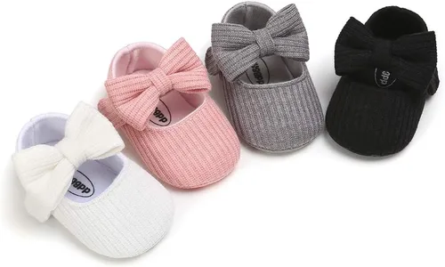 Miniatura 8 de Ohwawadi - Calcetines de forro polar para bebé o niña, suaves y calientes, botas o zapatos para bebés recién nacidos, con estilos de dibujos