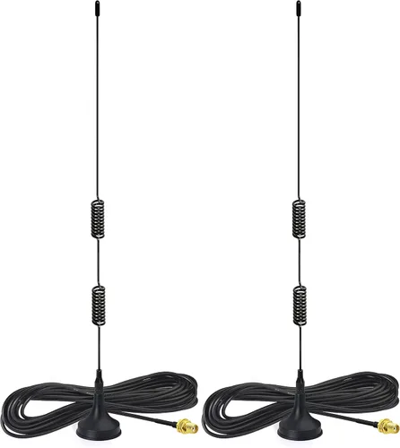 Miniatura 10 de Bingfu Antena de radio de doble banda VHF UHF 136-174MHz 400-470MHz Antena de radio de mano de dos vías Base magnética SMA Antena hembra