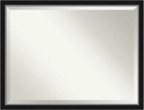 Miniatura 20 de Amanti Art Espejo de baño de madera, espejo de pared negro Ashton para usar como espejo de tocador de baño sobre el fregadero